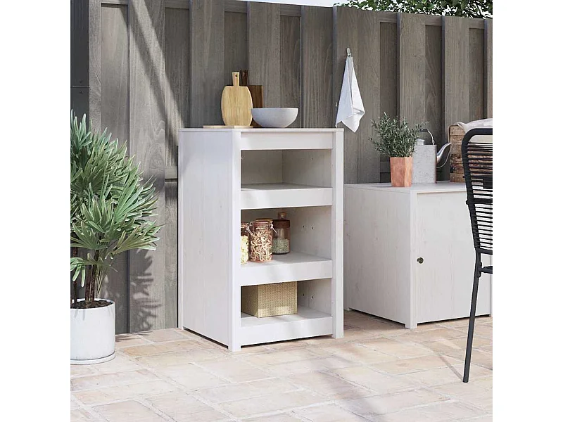 Armoire de cuisine Blanc 55 x 55 x 92 cm Pin massif