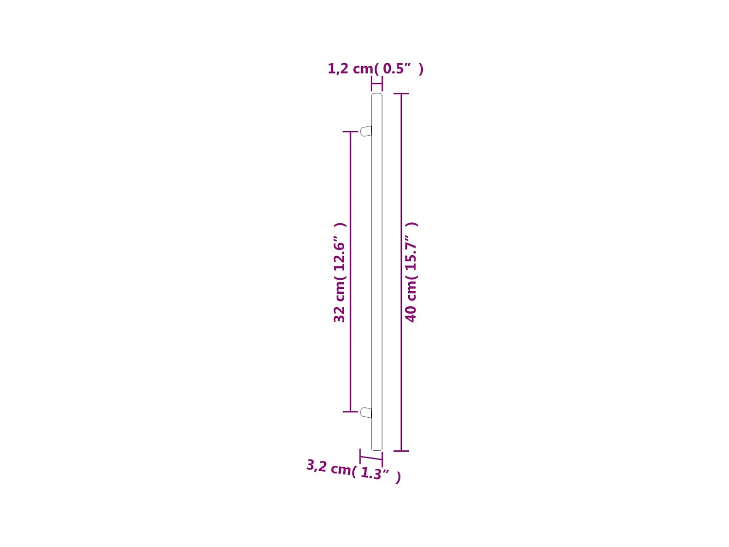 Poignées d'armoire 5 pcs doré 320 mm acier inoxydable