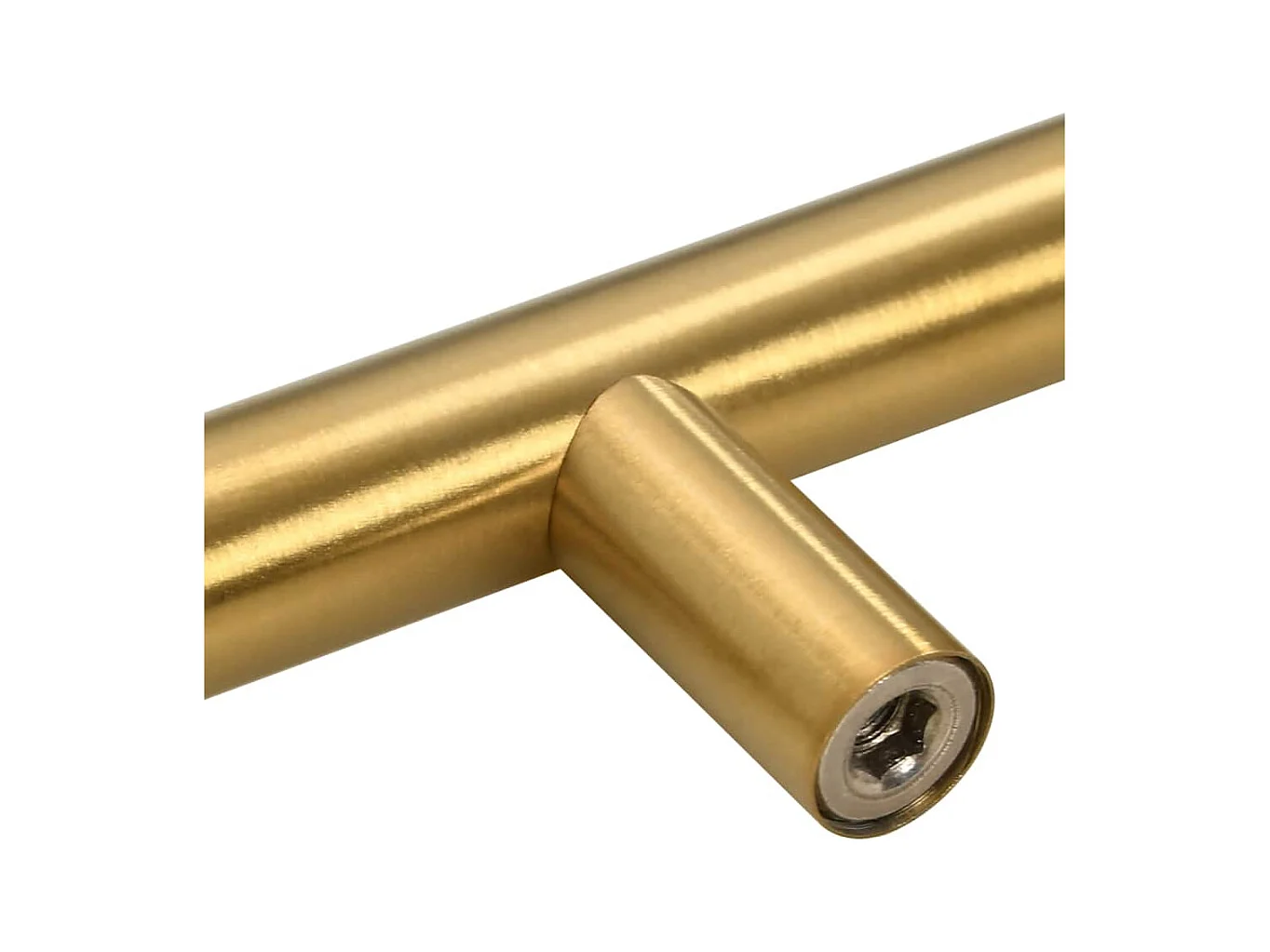 Poignées d'armoire 5 pcs doré 320 mm acier inoxydable