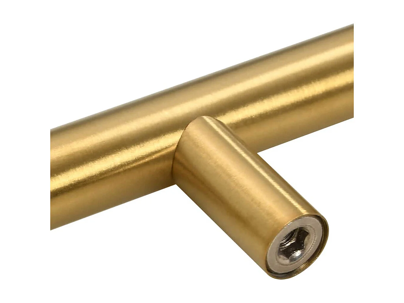 Poignées d'armoire 5 pcs doré 320 mm acier inoxydable