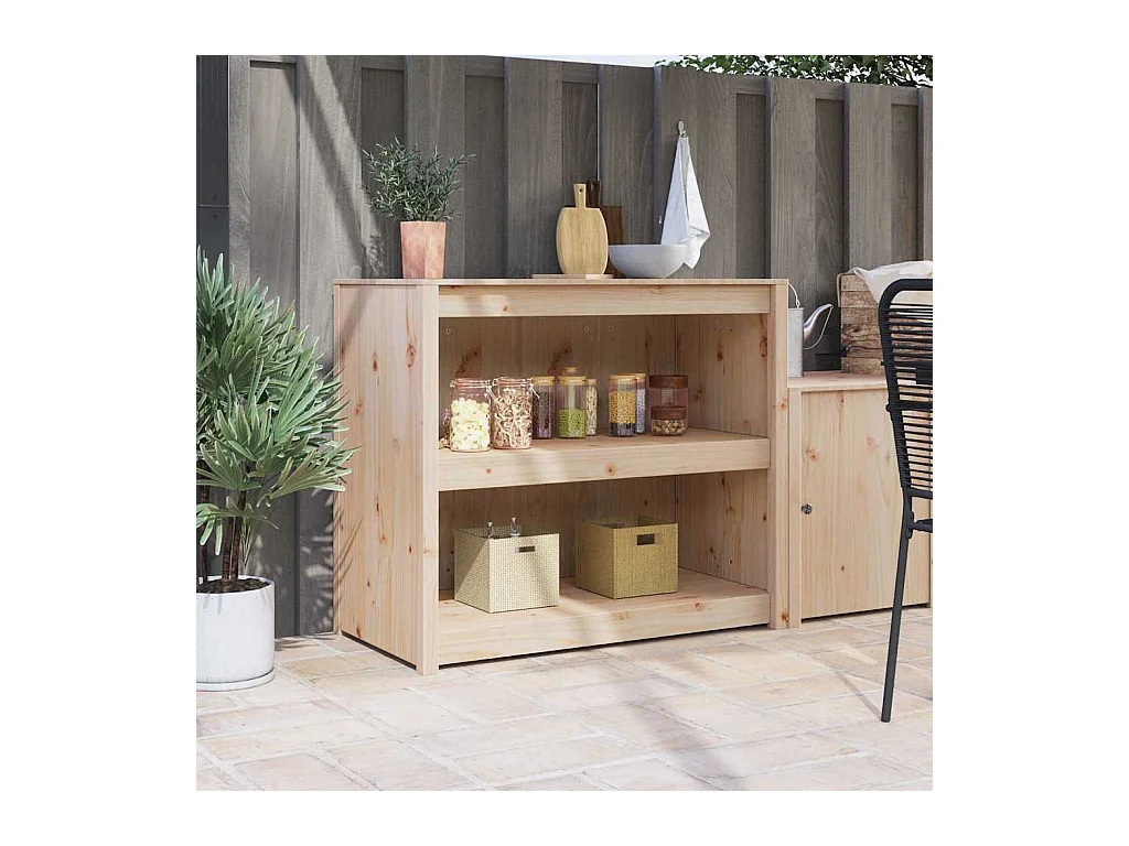 Armoire de cuisine Marron 106 x 55 x 92 cm Bois de pin massif