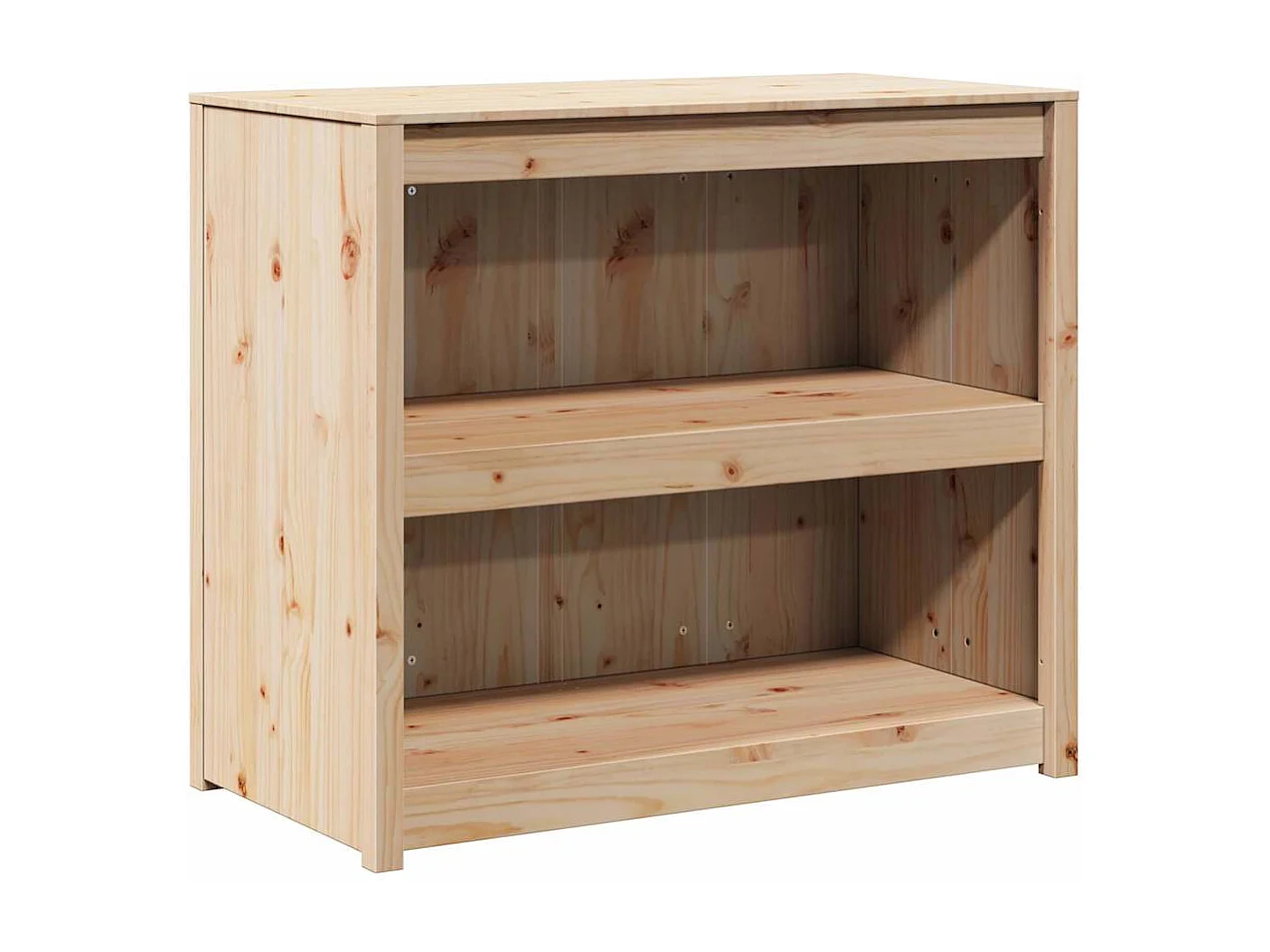Küchenschrank mit Regal Braun Eichen-Optik 106 x 55 x 92 cm
