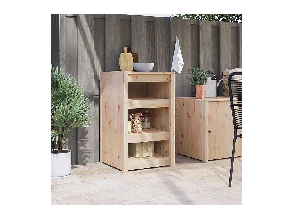 Armoire de cuisine Marron 55 x 55 x 92 cm Bois de pin massif