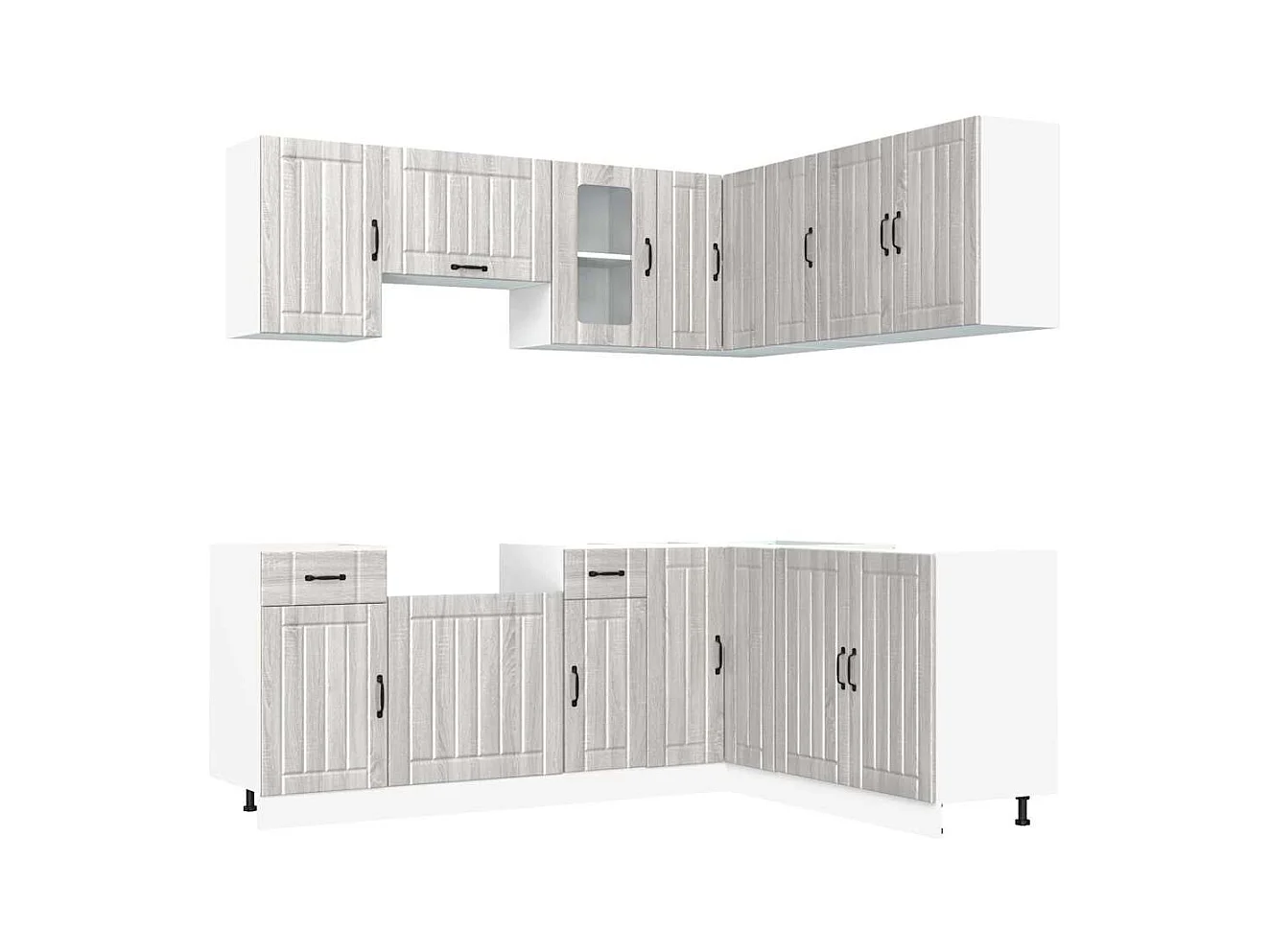 Ensemble d'armoires de cuisine 11 pcs Kalmar bois d'ingénierie