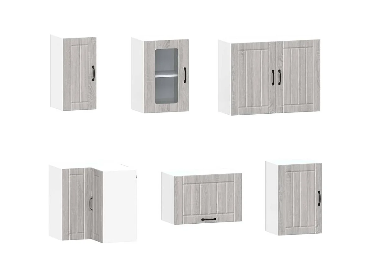 Ensemble d'armoires de cuisine 11 pcs Kalmar bois d'ingénierie