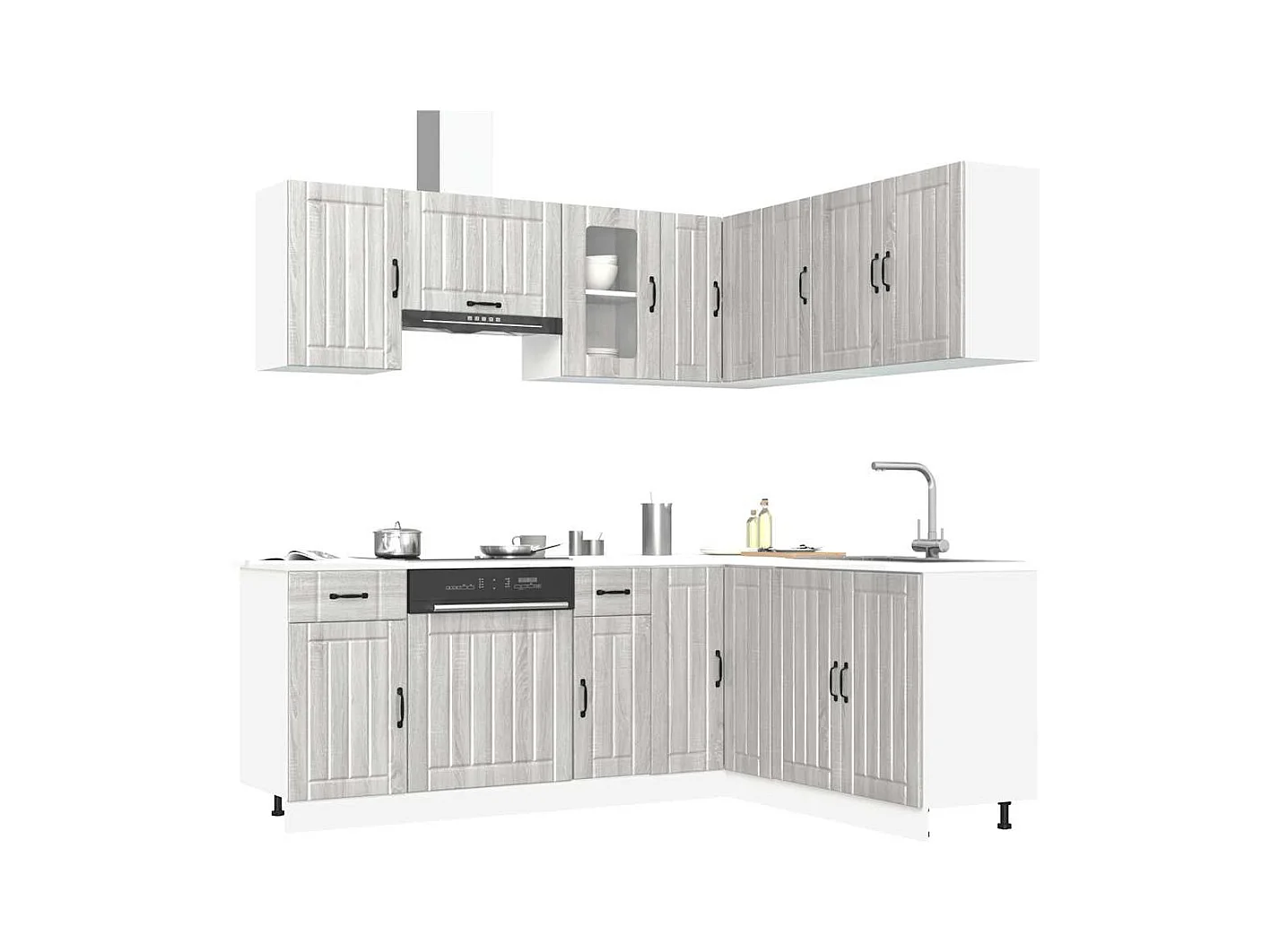 Ensemble d'armoires de cuisine 11 pcs Kalmar bois d'ingénierie
