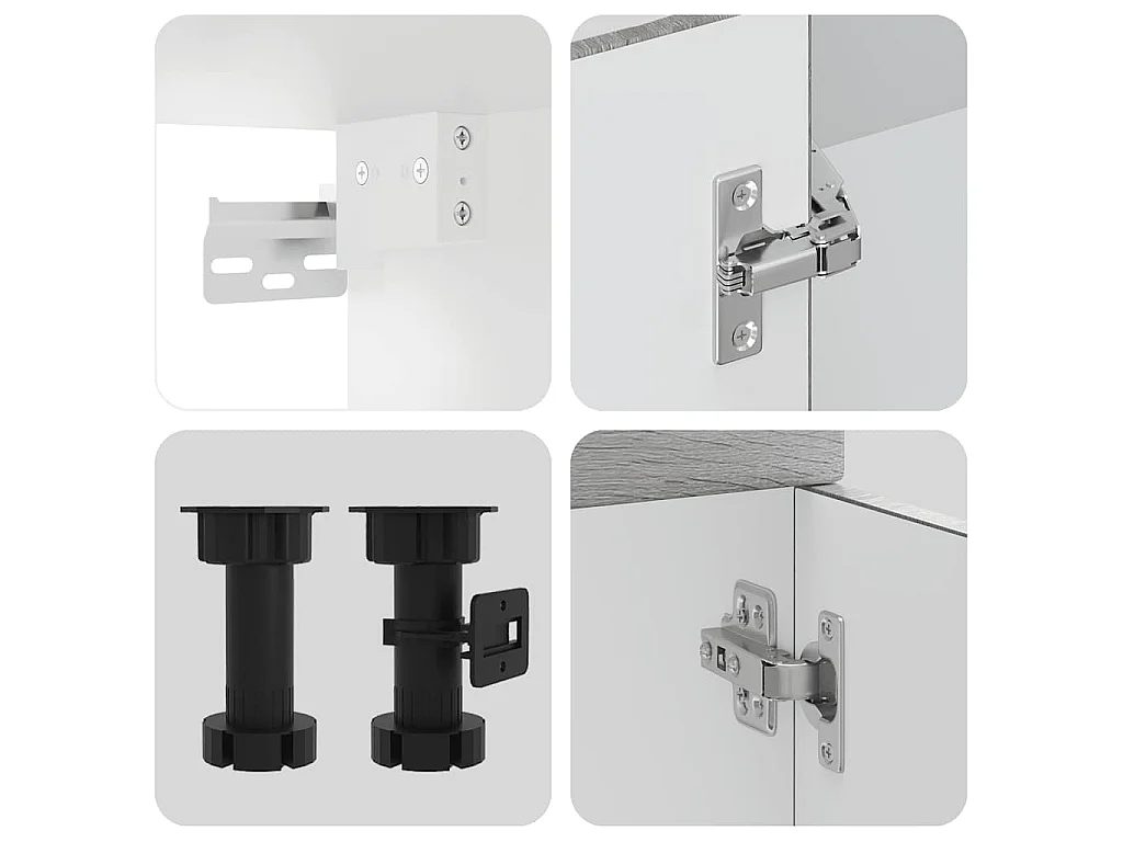 Ensemble d'armoires de cuisine 11 pcs Kalmar bois d'ingénierie