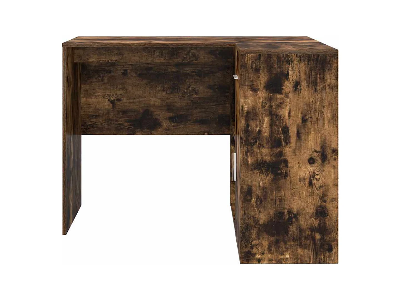 Bureau d'angle avec tiroir 2 pcs Chêne fumé 102 x 50 x 75 cm