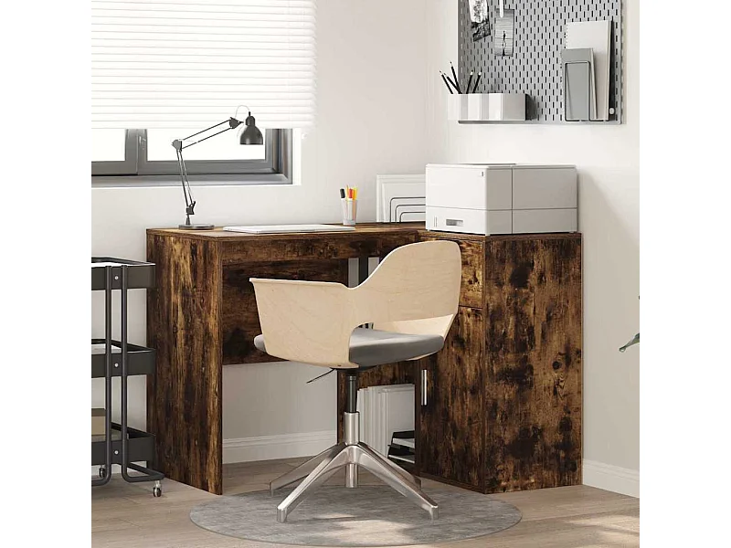 Hoekbureau met lade Gerookt eiken 102 x 88 x 75 cm