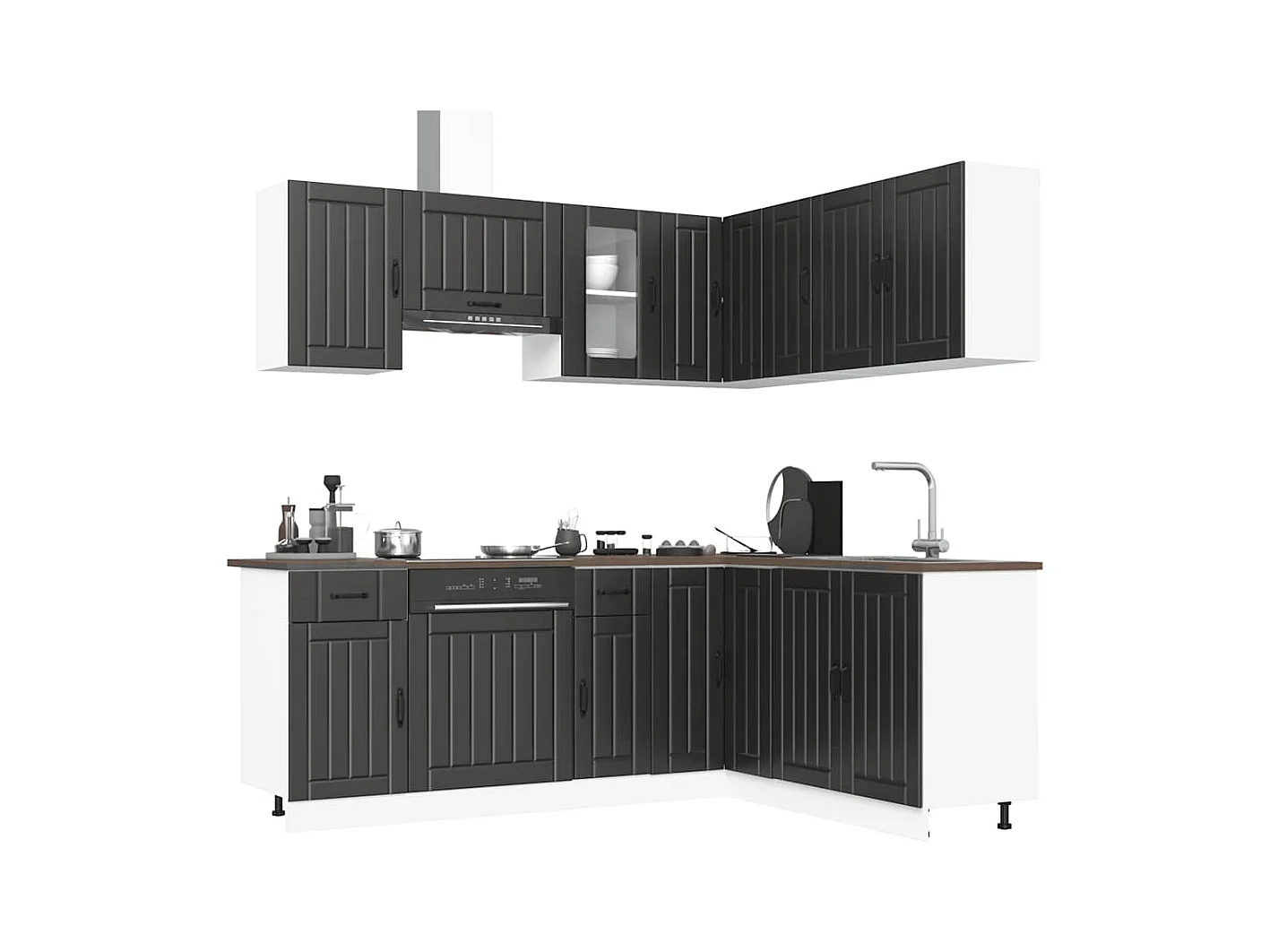 Ensemble d'armoires de cuisine 11 pcs Kalmar bois d'ingénierie