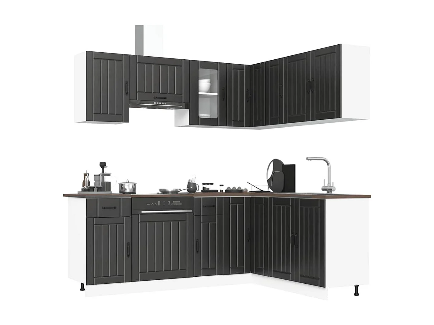 Ensemble d'armoires de cuisine 11 pcs Kalmar bois d'ingénierie
