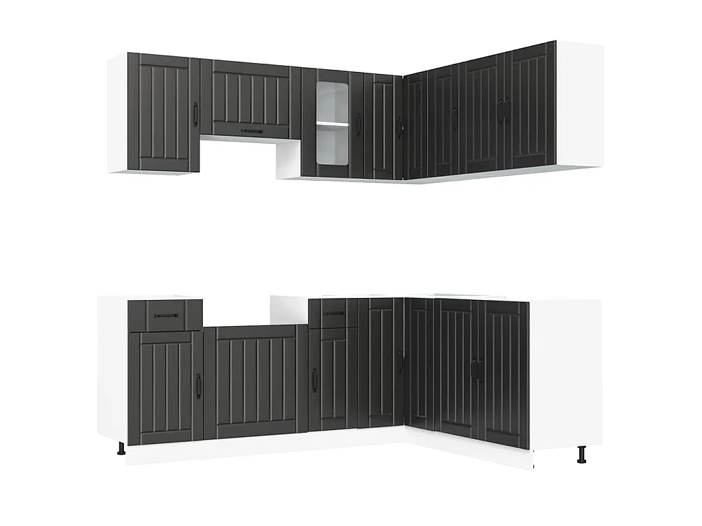Ensemble d'armoires de cuisine 11 pcs Kalmar bois d'ingénierie