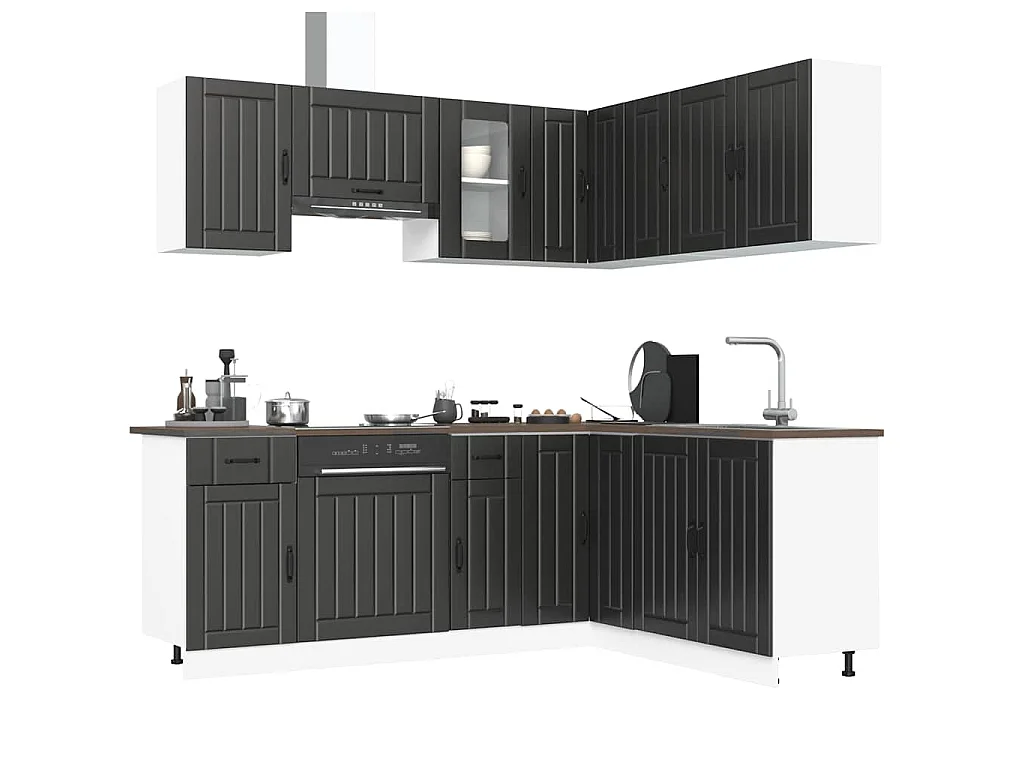 Ensemble d'armoires de cuisine 11 pcs Kalmar bois d'ingénierie