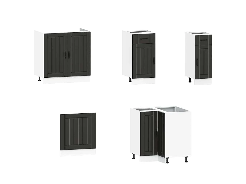 Ensemble d'armoires de cuisine 11 pcs Kalmar bois d'ingénierie