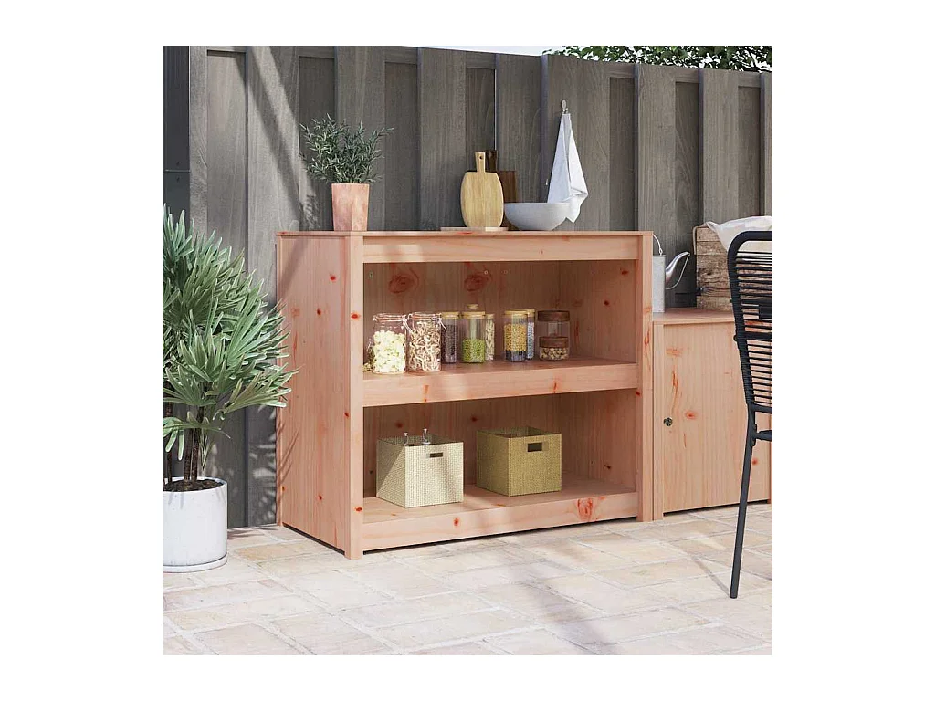 Armoire de cuisine Marron 106 x 55 x 92 cm douglas massif