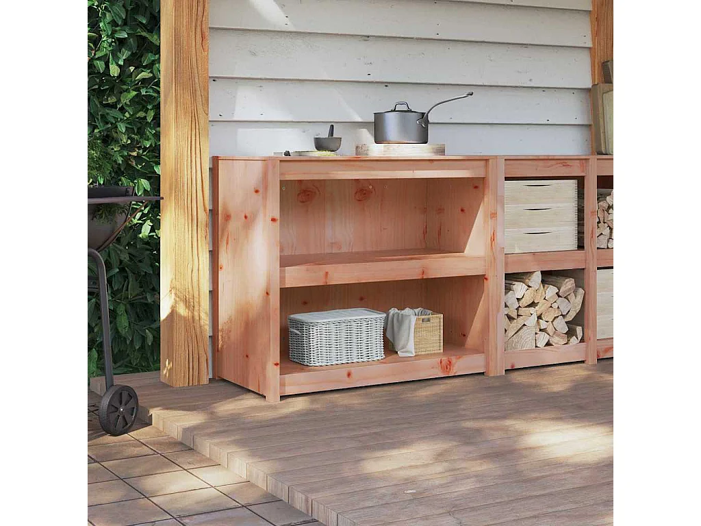 Armoire de cuisine Chêne brun 106 x 55 x 92 cm Pin massif