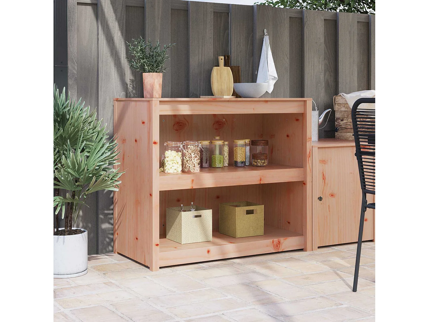 Mueble de Cocina MEPPEL Roble Marrón 106 x 55 x 92 cm