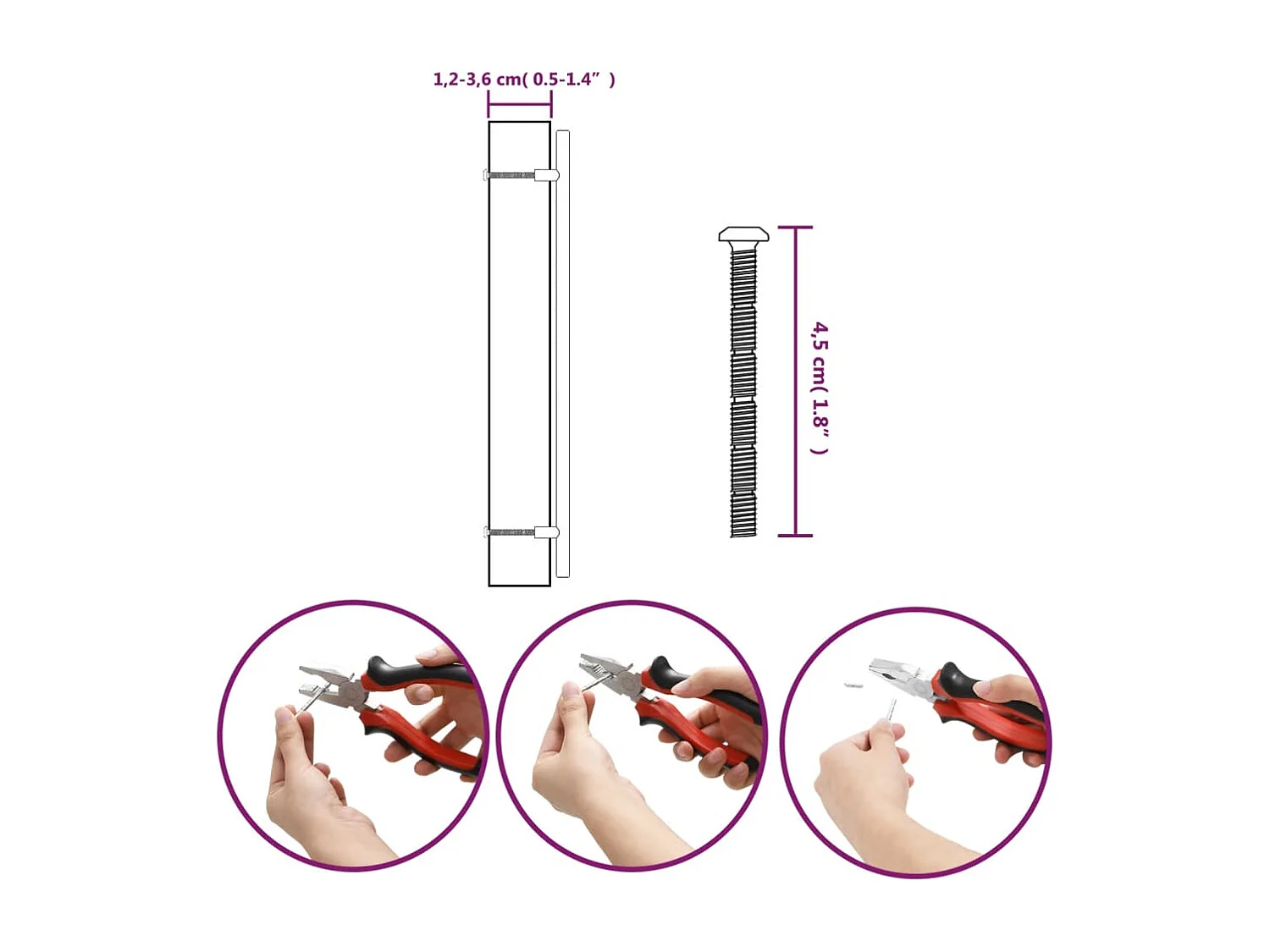 Poignées d'armoire 10 pcs noir 320 mm acier inoxydable