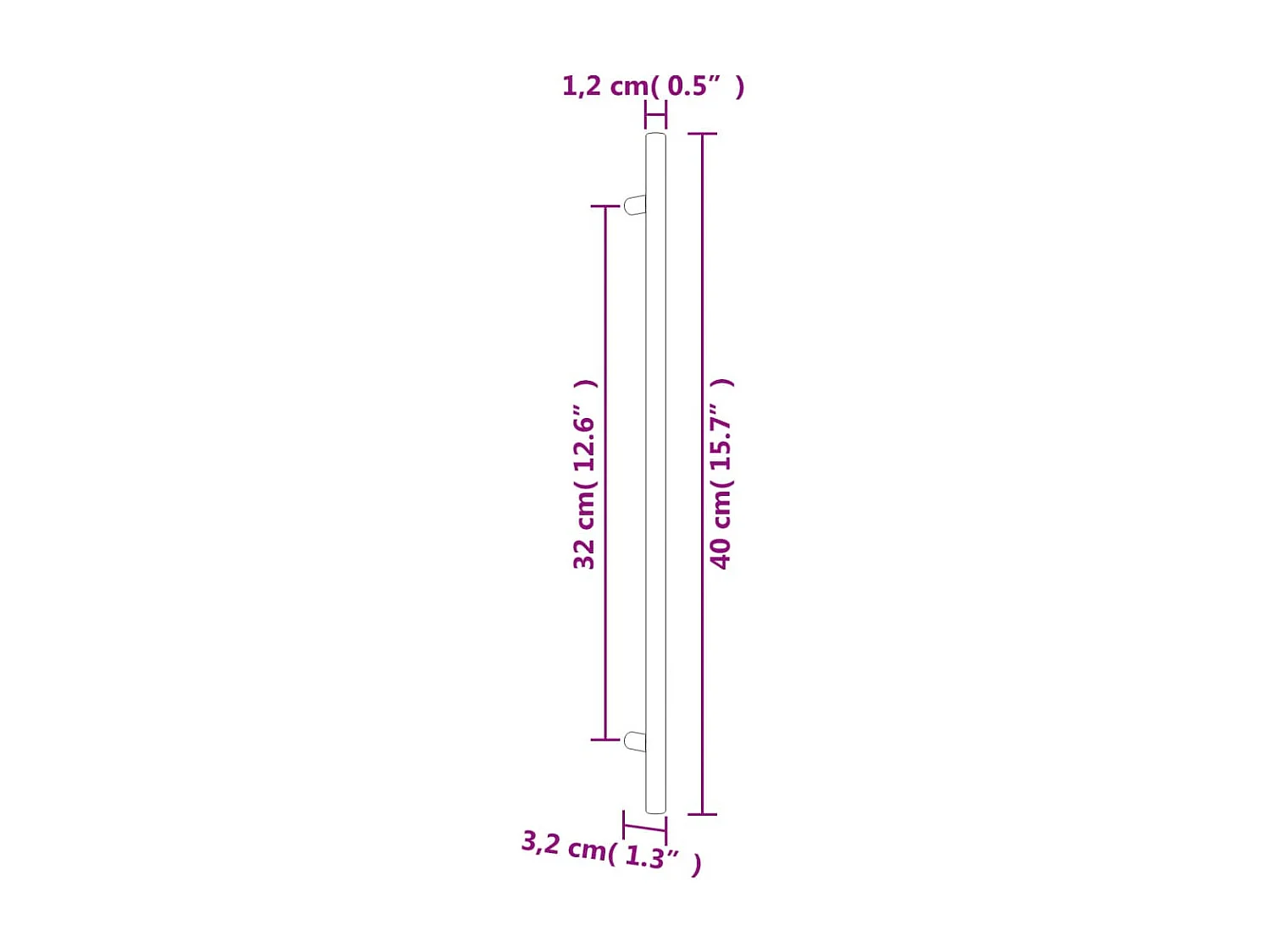 Poignées d'armoire 10 pcs noir 320 mm acier inoxydable