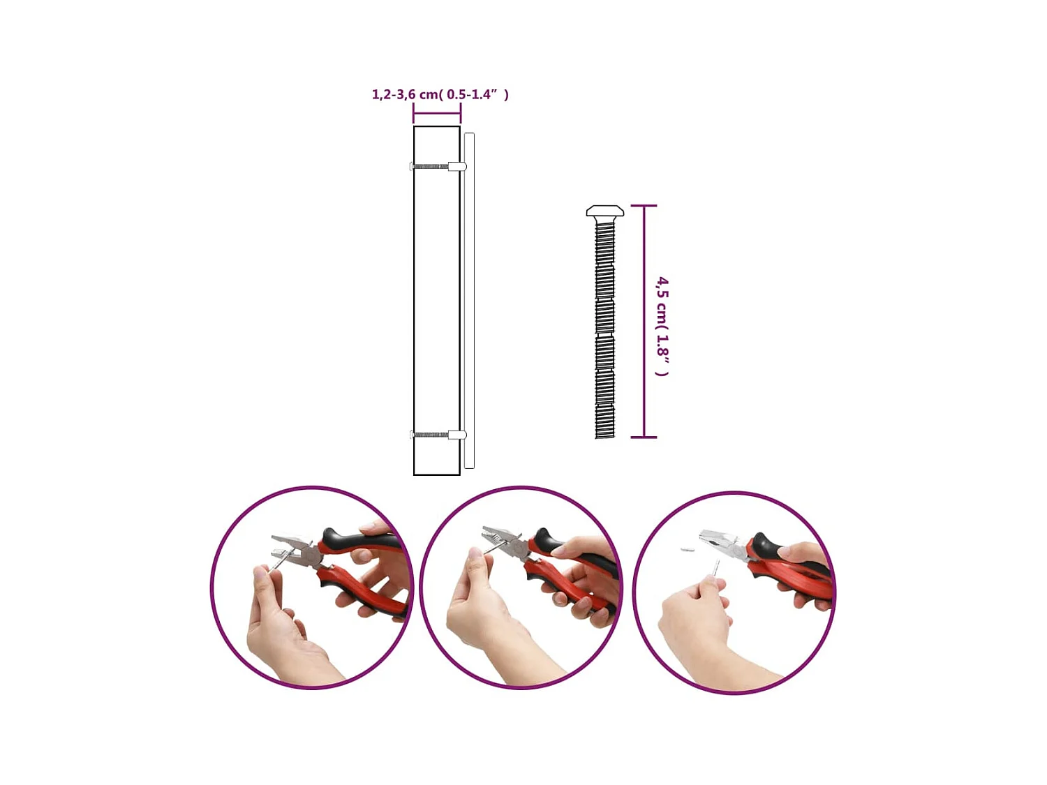 Poignées d'armoire 20 pcs noir 320 mm acier inoxydable