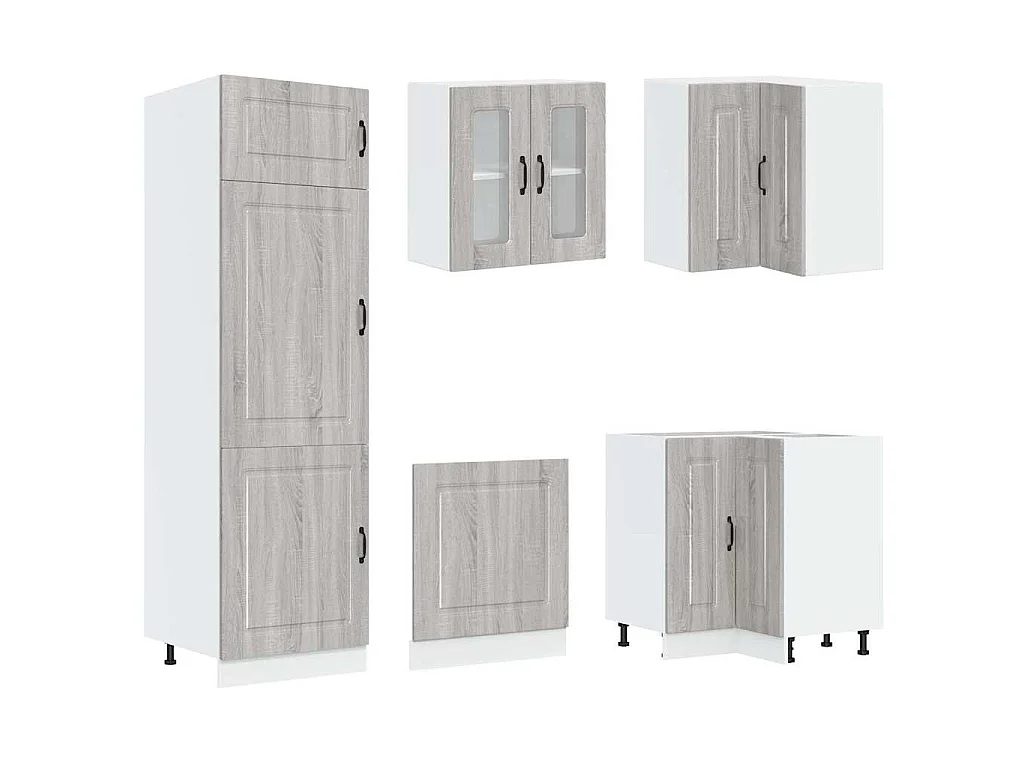 Ensemble d'armoires de cuisine 14 pcs Kalmar bois d'ingénierie