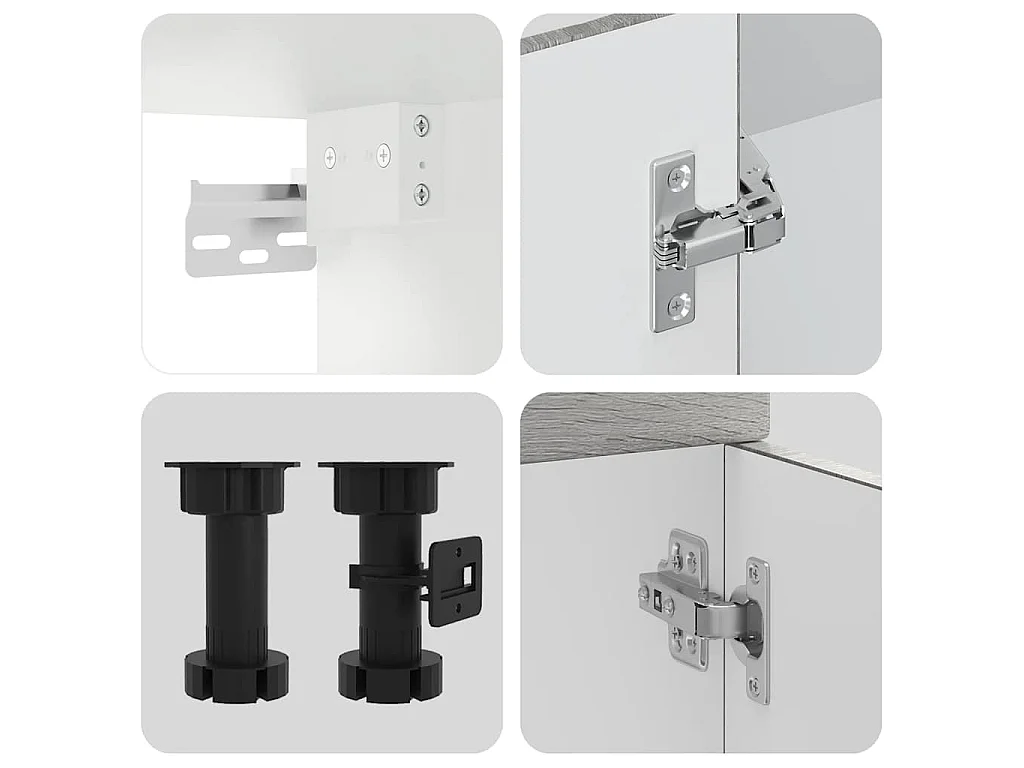 Ensemble d'armoires de cuisine 14 pcs Kalmar bois d'ingénierie