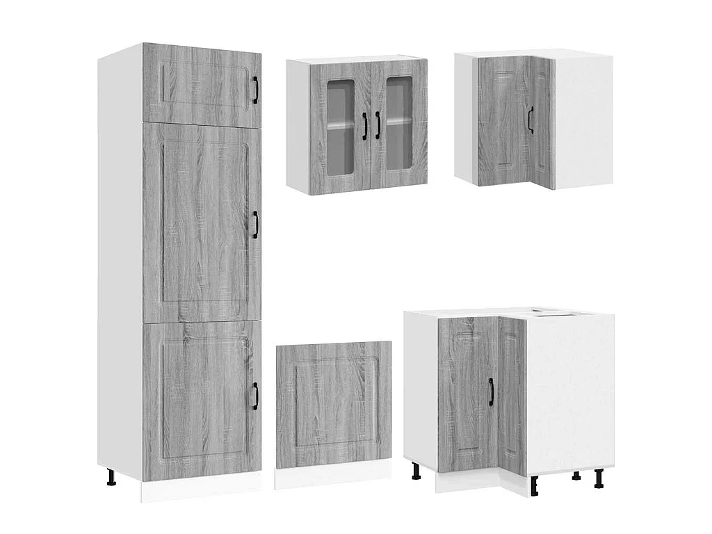 Ensemble d'armoires de cuisine 14 pcs Kalmar bois d'ingénierie