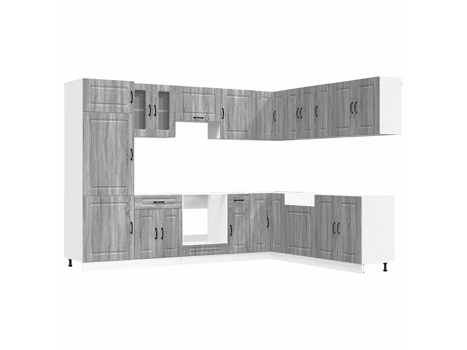 Ensemble d'armoires de cuisine 14 pcs Kalmar bois d'ingénierie