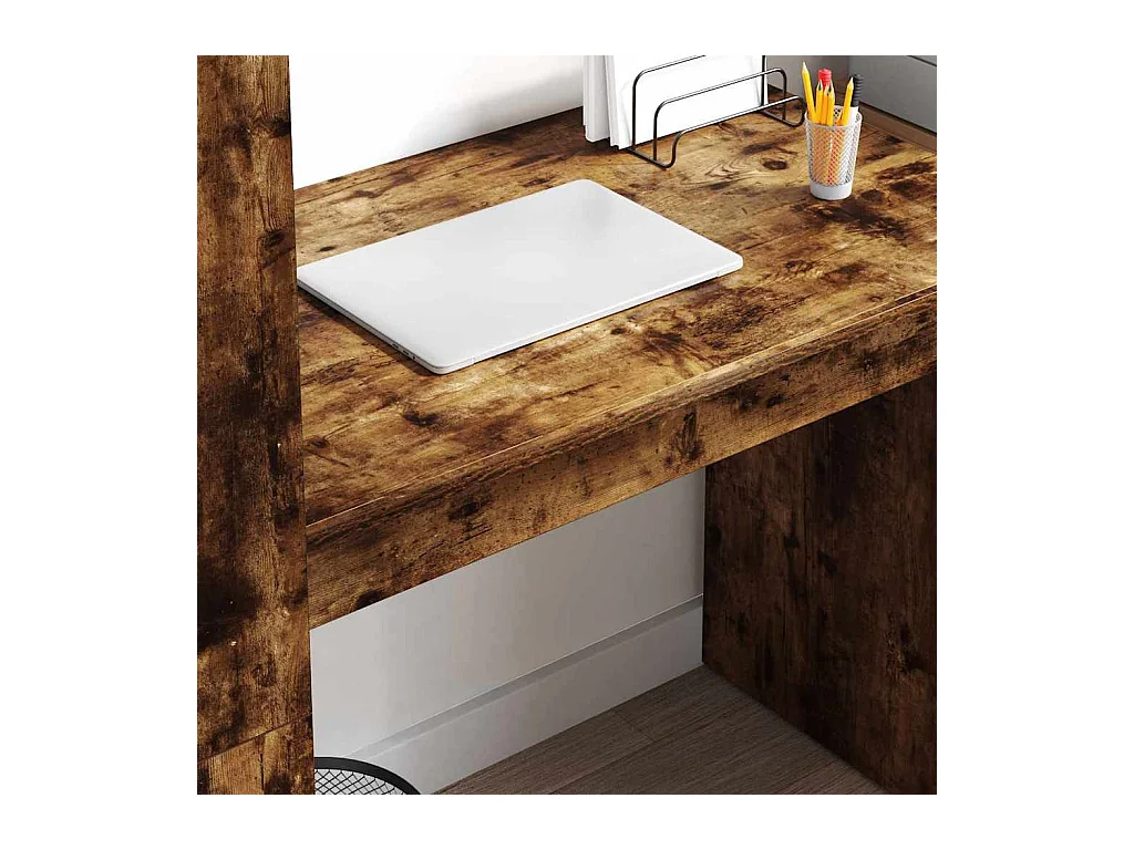 Bureau Chêne fumé 113 x 54 x 120 cm Bois d'ingénierie