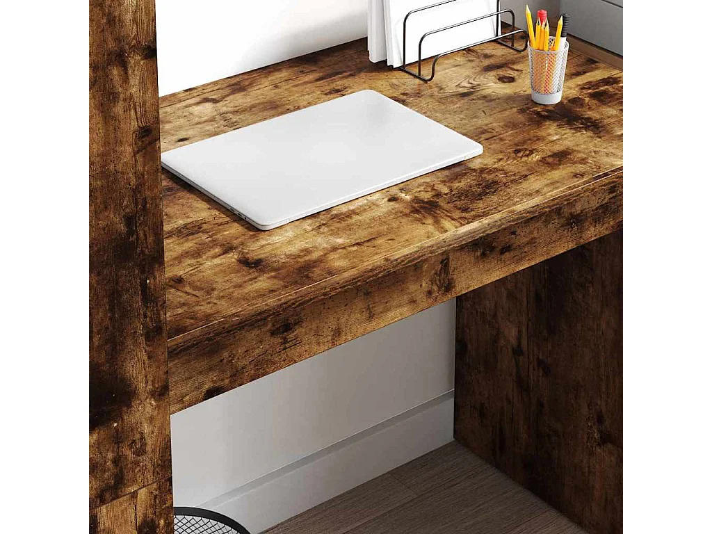 Bureau Chêne fumé 113 x 54 x 120 cm Bois d'ingénierie