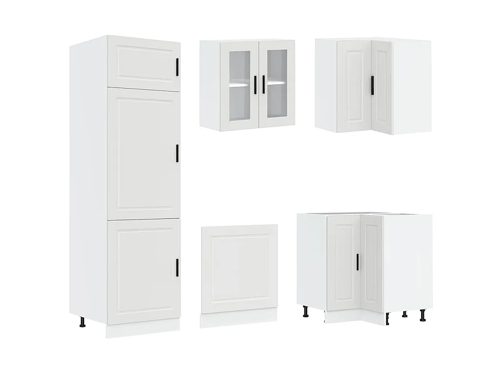 Ensemble d'armoires de cuisine 14 pcs Porto bois d'ingénierie