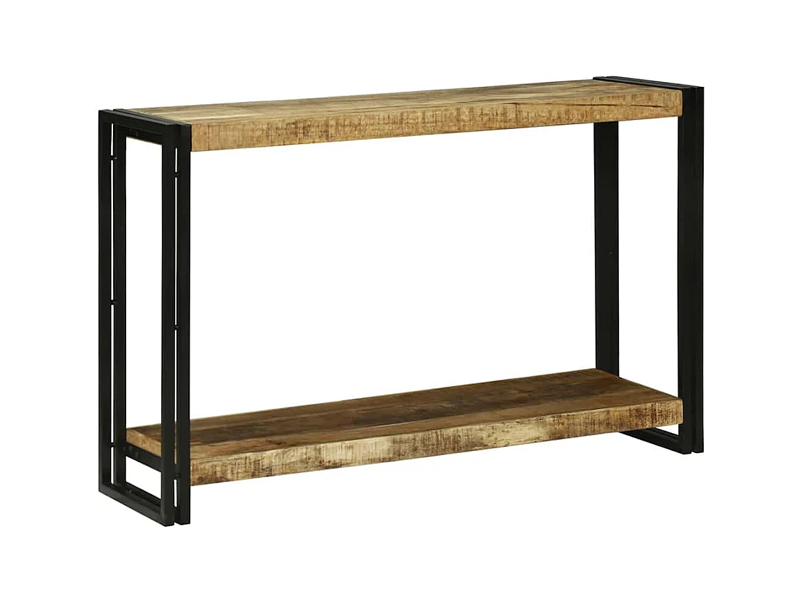 Table console 120 x 33 x 75 cm Bois de manguier brut massif