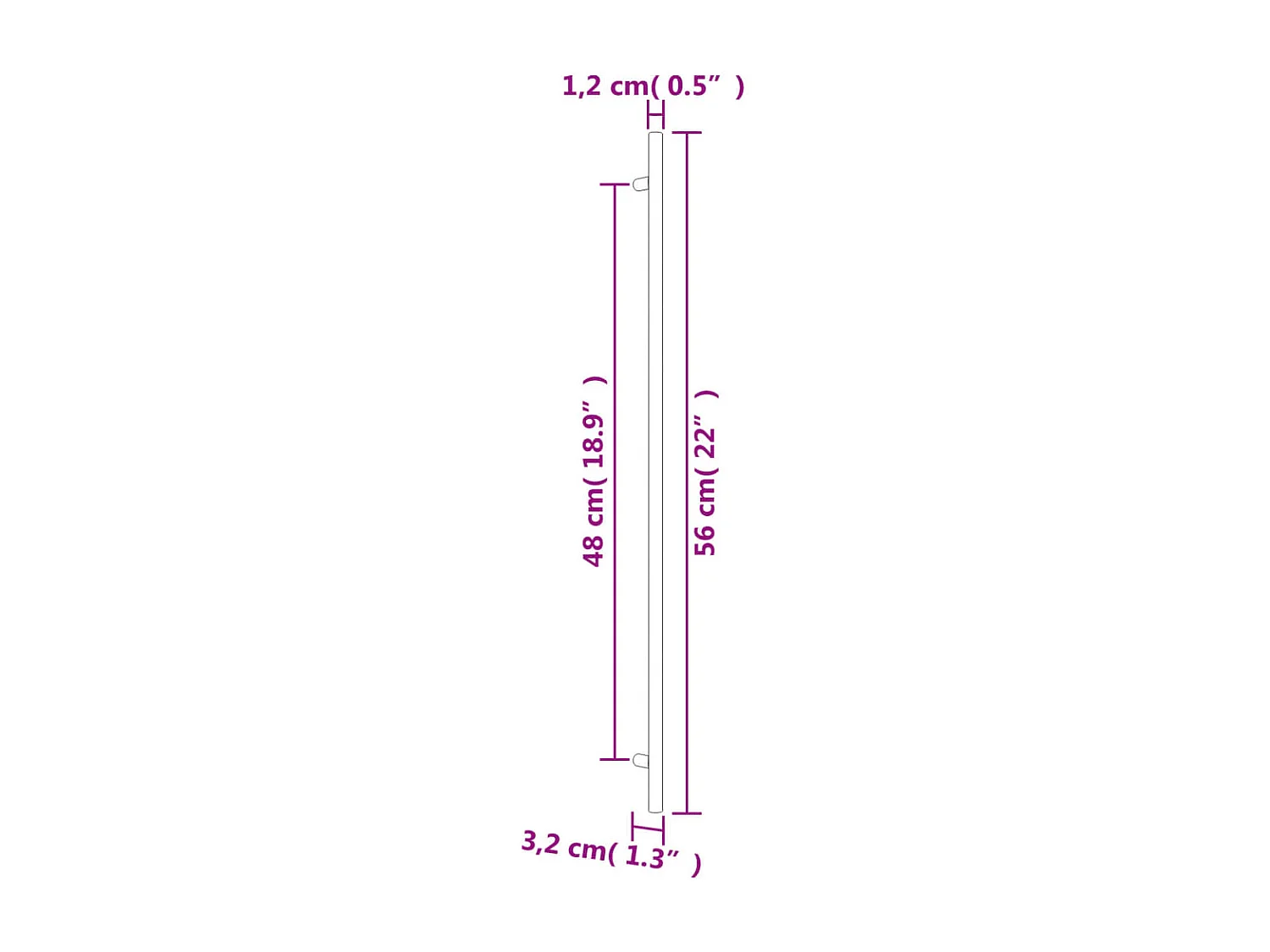 Tiradores para armarios 20 uds acero inoxidable dorado 480 mm