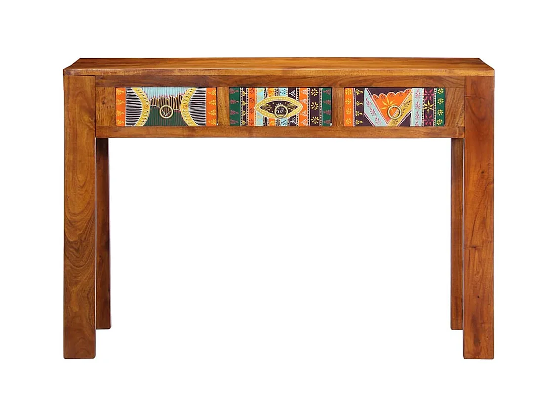 Table console 110x35x75 cm bois massif d'acacia
