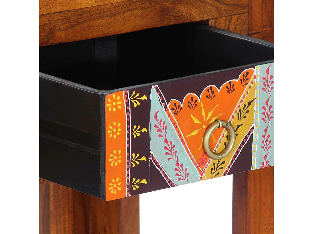 Table console 110x35x75 cm bois massif d'acacia