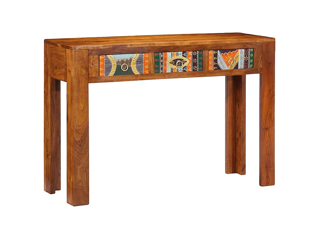 Table console 110x35x75 cm bois massif d'acacia