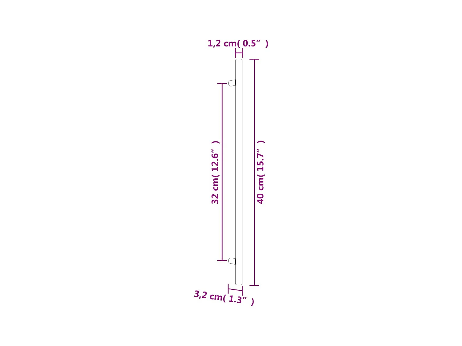 Poignées d'armoire 10 pcs doré 480 mm acier inoxydable
