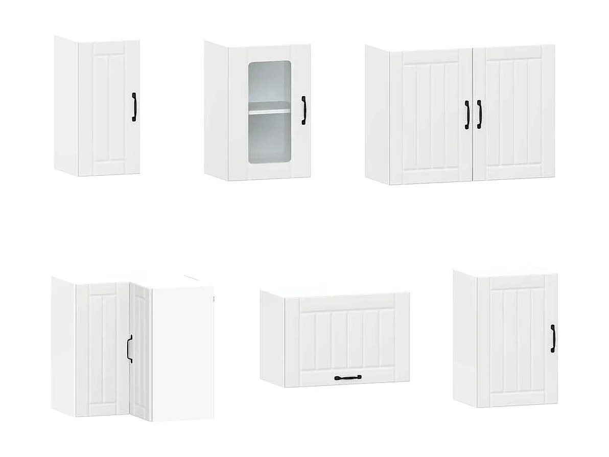 11 peças armário de cozinha conjunto Kalmar branca