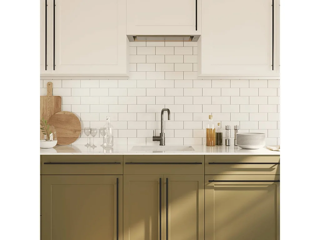 Poignées d'armoire 10 pcs noir 480 mm acier inoxydable