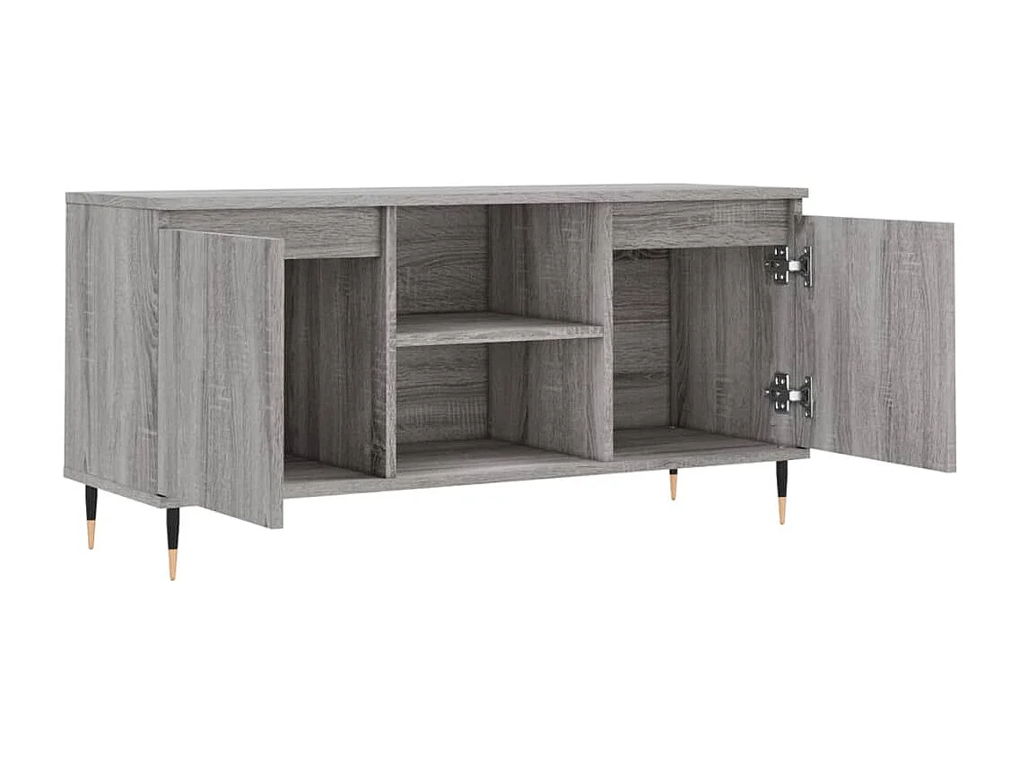 Mueble de TV madera de ingeniería gris Sonoma 104x35x50 cm