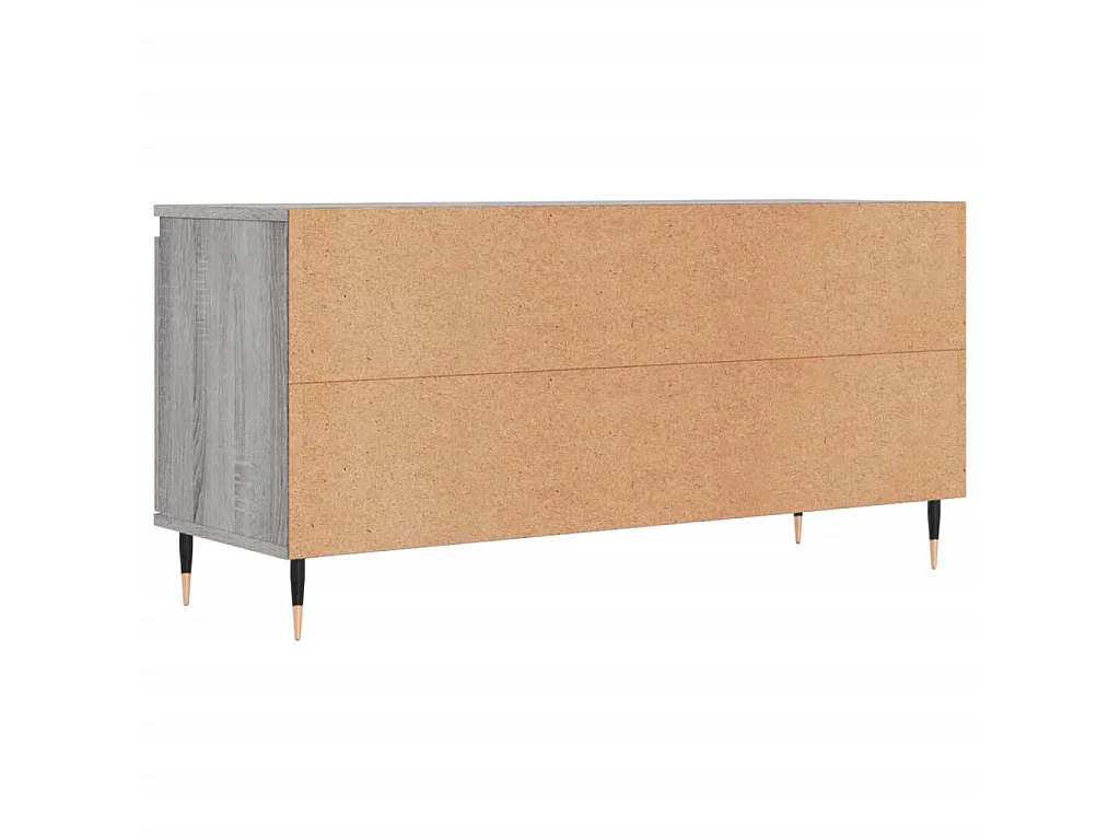 Mobile Porta TV Grigio Sonoma 104x35x50 cm in Legno Multistrato