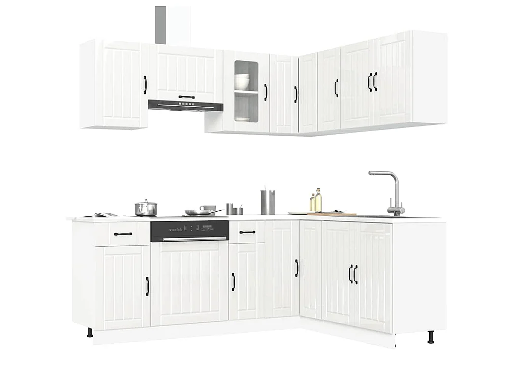 Ensemble d'armoires de cuisine 11 pcs Kalmar bois d'ingénierie