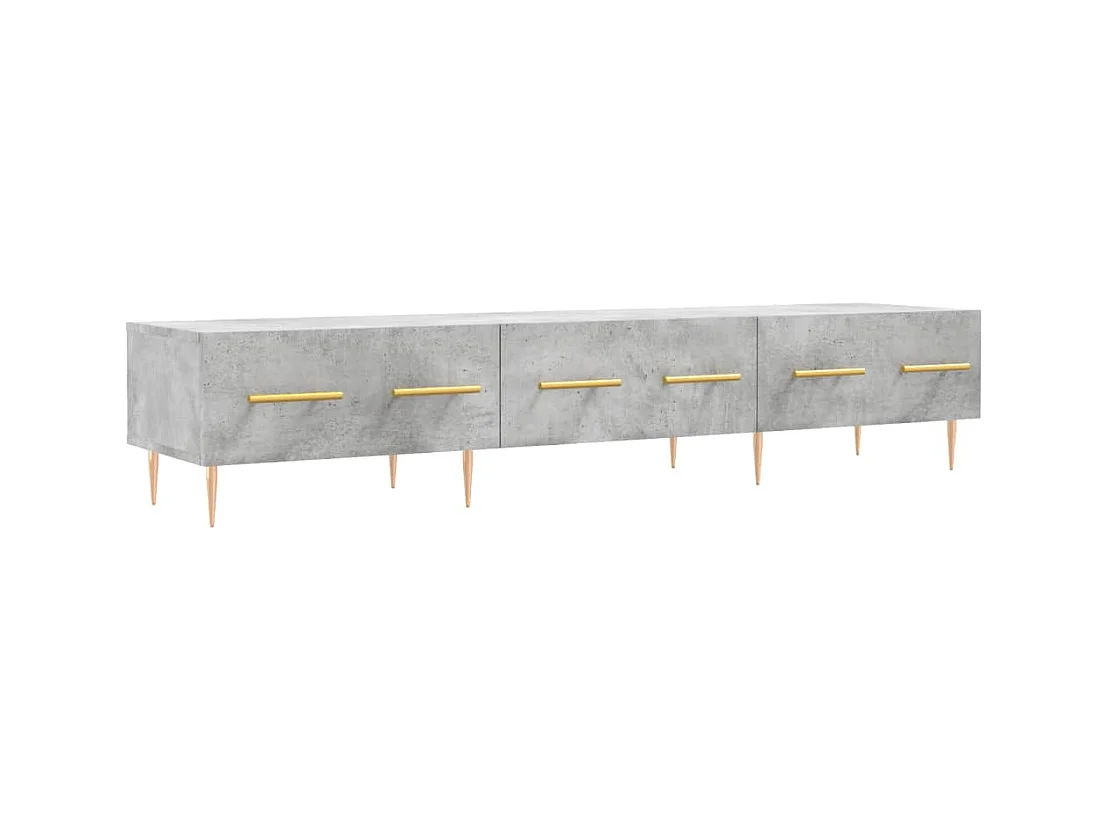 TV-Schrank Betongrau 150x36x30 cm Holzwerkstoff