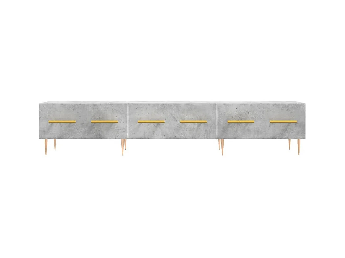 TV-Schrank Betongrau 150x36x30 cm Holzwerkstoff