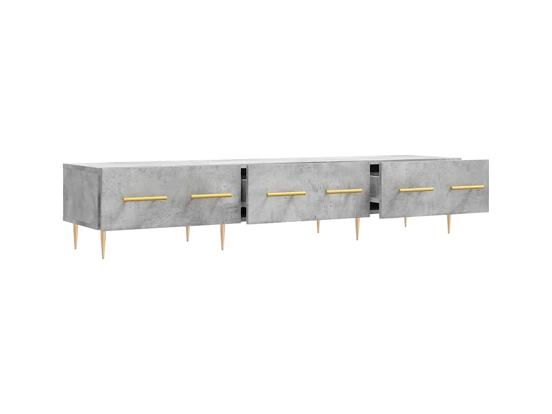 TV-Schrank Betongrau 150x36x30 cm Holzwerkstoff