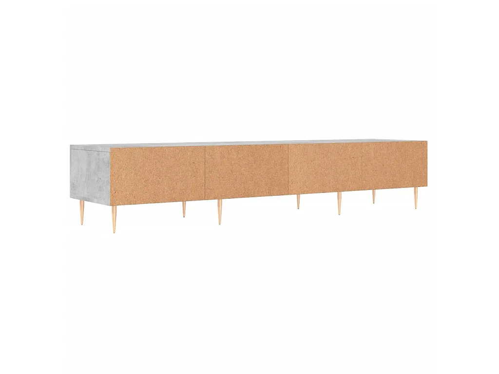 Tv-meubel 150x36x30 cm bewerkt hout betongrijs