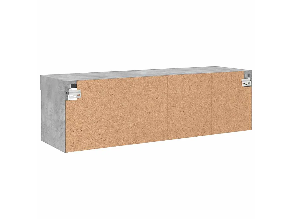 Tv-meubel met LED-verlichting 100x30x30 cm betongrijs