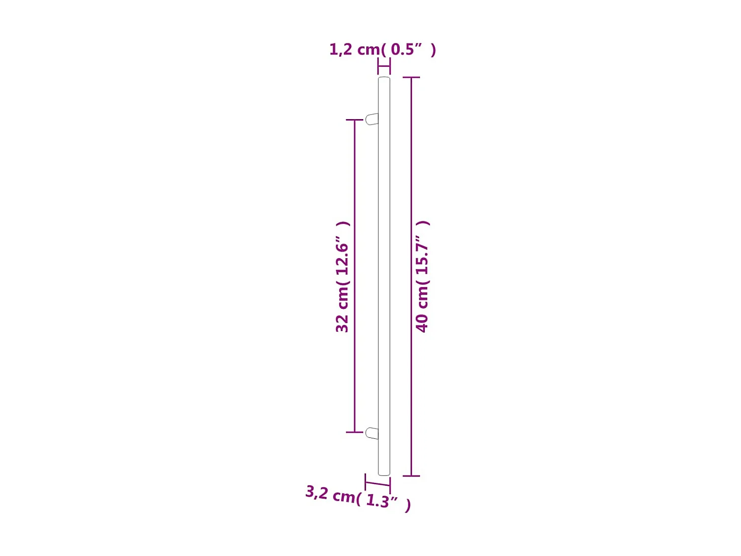 Tiradores para armarios 10 uds acero inoxidable dorado 320 mm