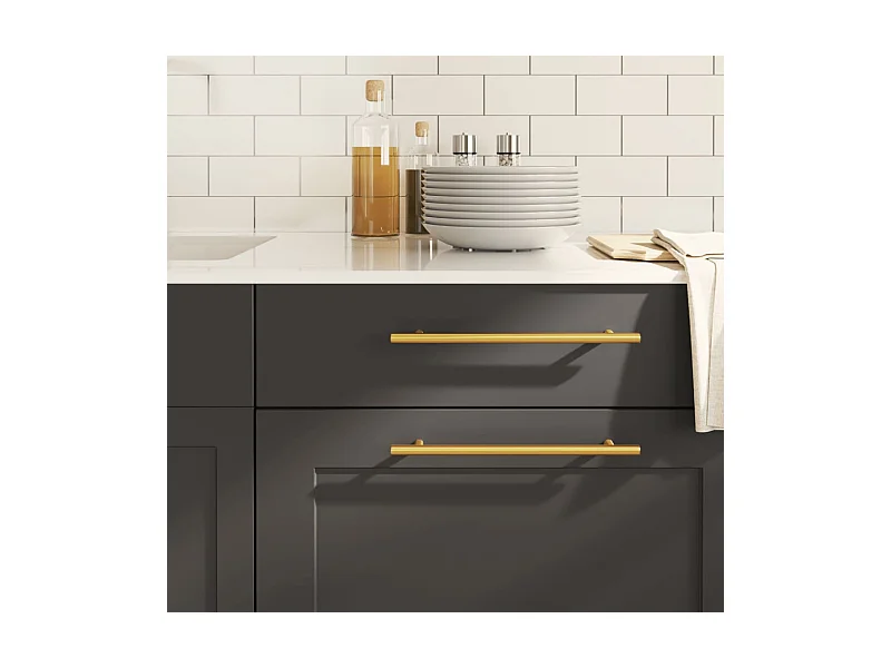 Handvatten 10 st 224 mm roestvrij staal goudkleurig