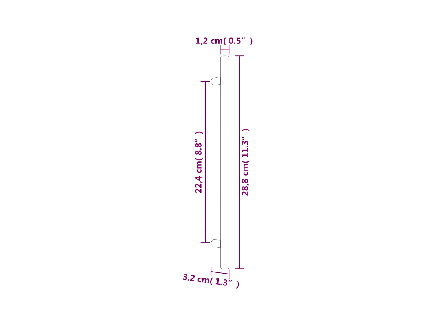 Poignées d'armoire 10 pcs doré 224 mm acier inoxydable